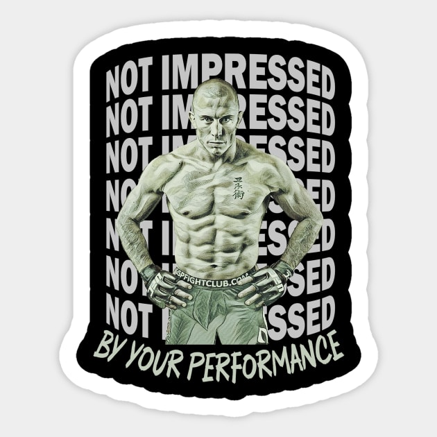 Not Impressed By Your Performance Sticker by FightIsRight